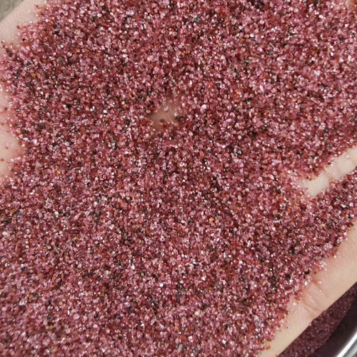 Water jet cutting abrasive garnet sand pink